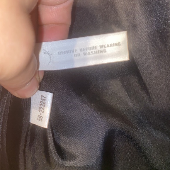 Loft by Ann Taylor Ladies Black Cropped Real Leather Jacket button cape style s0 - Picture 9 of 11